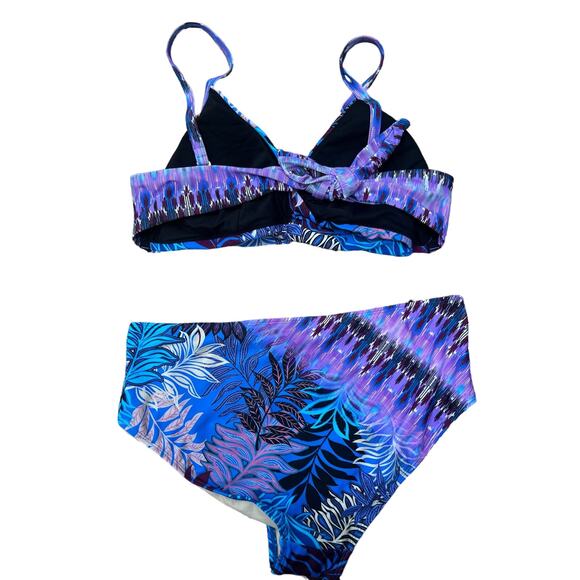 SWIMSUITS for all Multicolor Palm Print Bikini Set Size 14 NWT - Picture 5 of 8